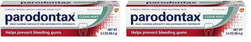 Parodontax Toothpaste For Bleeding Gums, Gingivitis Treatment And Cavity Prevention, Clean Mint - 3.4 Ounces (Pack Of 2)