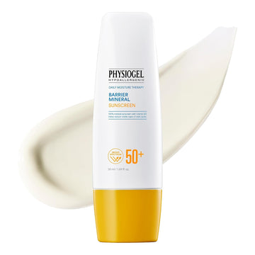 Physiogel Lightweight Moisture Korean Sunscreen, Broad Spectrum Spf 50+, Water Resistant & Safe For Sensitve Skin, Reef Friendly, Paraben-Free, Dermatologically Tested, Korean Skin Care