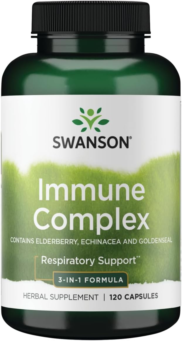 Swanson Elderberry Echinacea Goldenseal Complex 120 Capsules