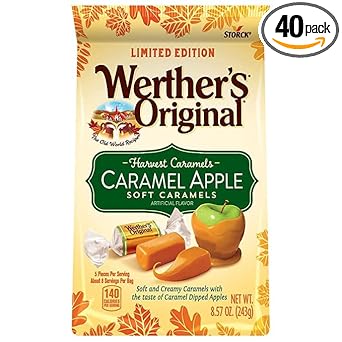Werther'S Original Caramel Apple Soft Harvest Caramels 8.57 Oz. Bag : Grocery & Gourmet Food