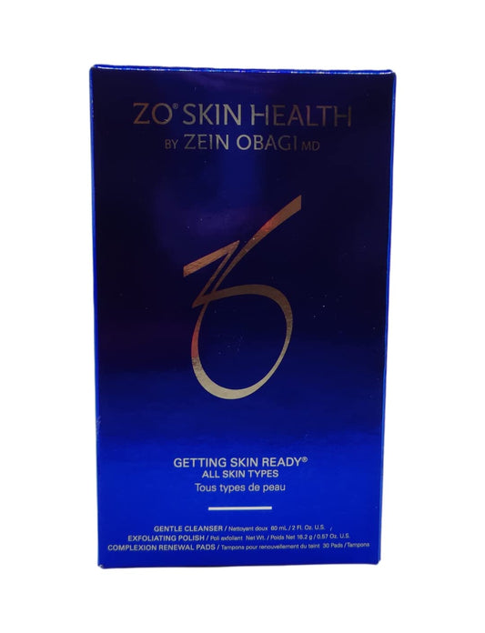 Zo Skin Health Getting Skin Ready Travel Kit Incl. Gentle Cleanser 2 Fl Oz, Exfoliating Polish 0.57 Oz, 30 Complexion Renewal Pads