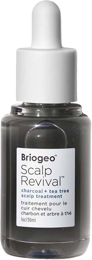 Briogeo Scalp Revival Charcoal + Tea Tree Scalp Treatment, Scalp Serum To Soothe A Dry, Flaky, Itchy Scalp, Vegan, Phalate & Paraben-Free - 30Ml