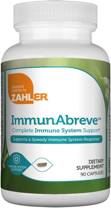 Zahler Immunabreve, Powerful Immune System Support, Contains Vitamin C Pantothenic Acid Echinacea And More, Certified Kosher (180 Capsules)
