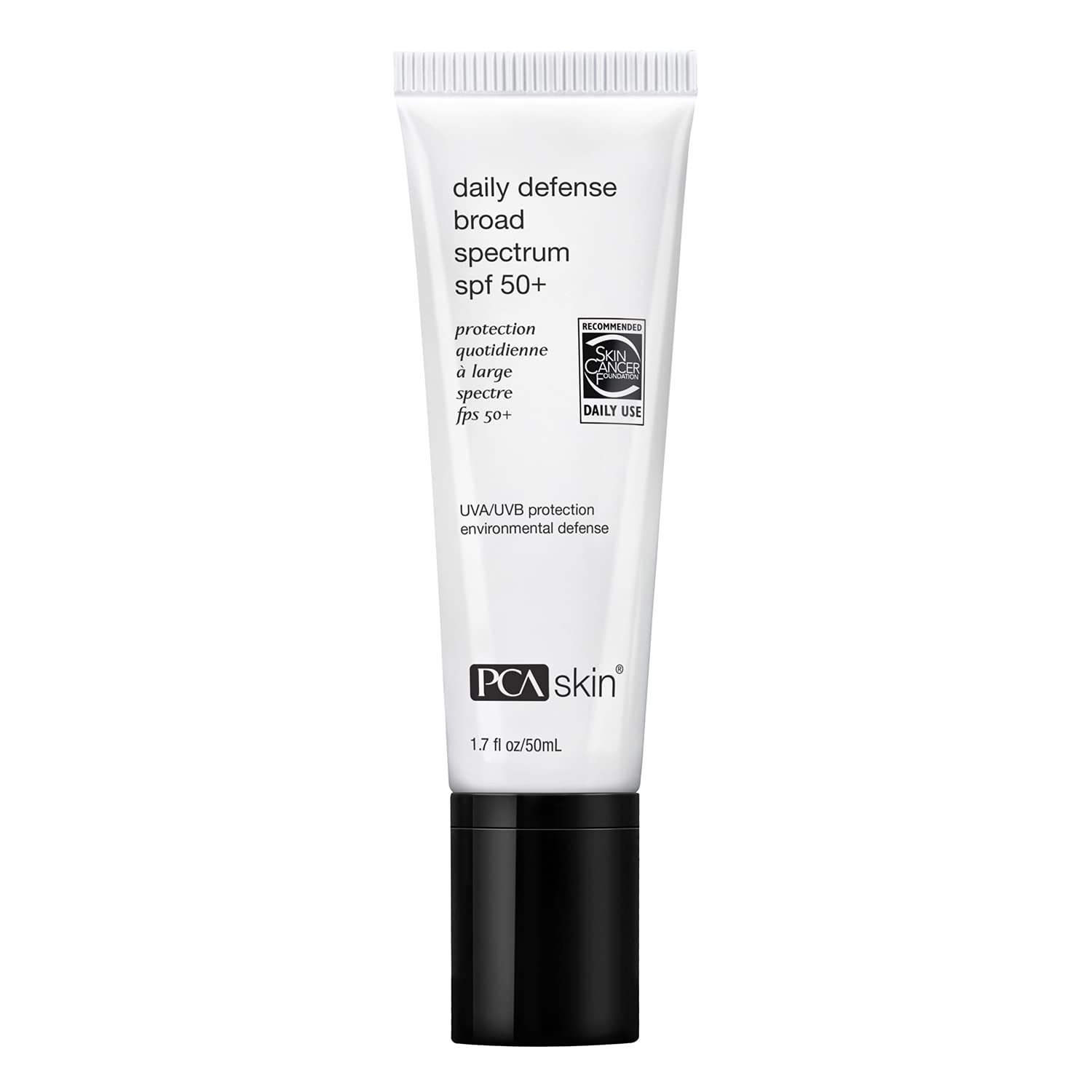 Pca Skin Daily Defense Broad Spectrum Spf 50+ - Anti Aging Zinc Oxide Face Sunscreen Lotion For Uva/Uvb Protection, Reef-Friendly, Oxybenzone & Oil-Free Formula (1.7 Fl Oz)