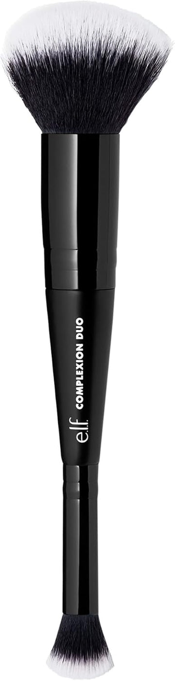 E.L.F. Concealer & Foundation Complexion Duo Brush, 2-In-1 Makeup Brush For Concealer & Liquid & Powder Foundation, Made With Synthetic Bristles