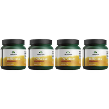 Swanson 100% Pure Trehalose 16 Ounce (1 Lb) (454 G) Pwdr 4 Pack