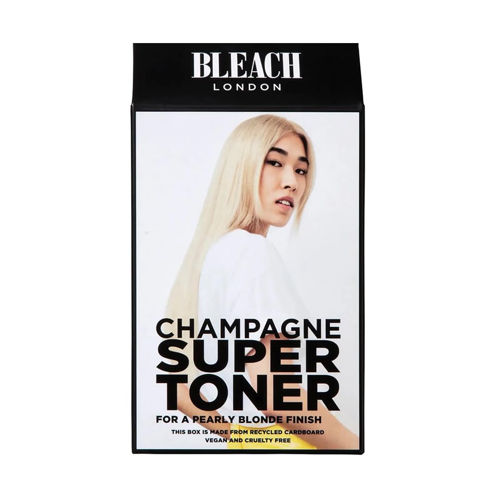 Bleach London Lavender Grey Toner Kit - Ammonia-Free Toning For Silvery Lilac Finish - Ideal To Neutralise Brassy Yellow In Light Blonde Hair - With Smooth And Shine Complex (Complete Kit)