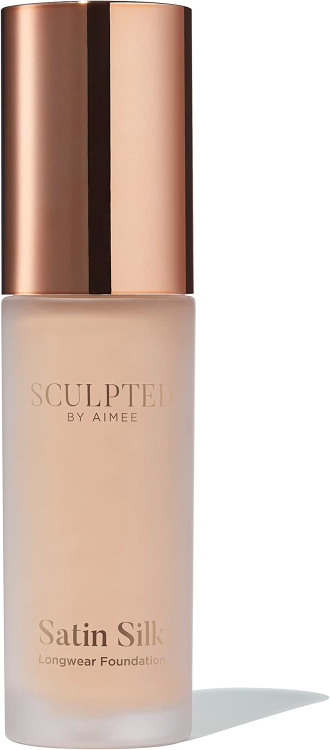 Satin Silk Longwear Foundation from Sculpted by Aimee (Medium 4.0) - Lightweight, Hydrating & Buildable High Coverage, Sweat-Resistant Foundation : Amazon.co.uk: Beauty