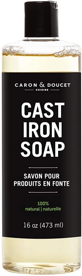 CARON & DOUCET - Cast Iron Cleaning Soap | 100% Plant-Based Castile & Coconut Oil Soap | Best for Cleaning, Restoring, Removing Rust and Care Before Seasoning. : Health & Household