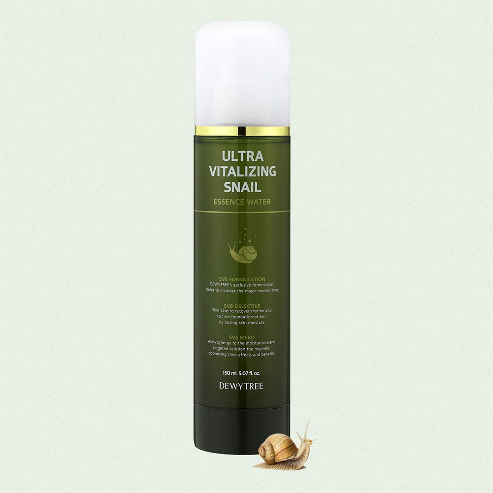 Dewytree Ultra Nourishing & Moisturizing Essence Water Snail Skincare | Hydrating Face Moisturizer For Dry Skin | Moisture Essence For Face Snail Moisturizer Watery Essence Skin Care (5.07 Fl Oz)