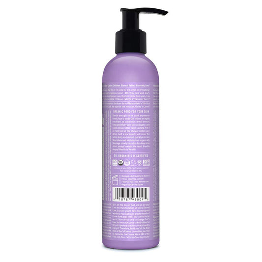Dr. Bronner's - Organic Lotion (Orange Lavender, 8 Ounce) - Body Lotion & Moisturizer, Certified Organic, Soothing for Hands, Face & Body, Emollient