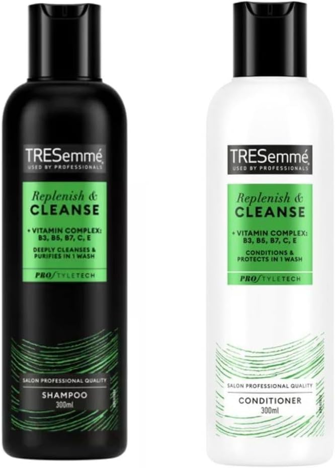 Tresemmé Replenish & Cleanse Shampoo 300Ml And Conditioner 300Ml Twin Pack, 2 Count (Pack Of 1)