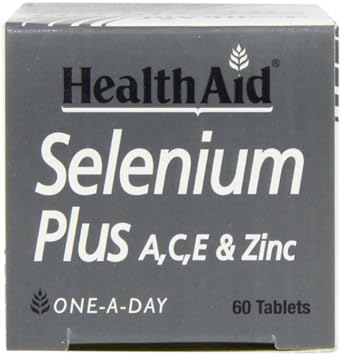 Health Aid Selenium Plus (Vitamins A, C, E & Zinc) 60 Tablets : Health & Household