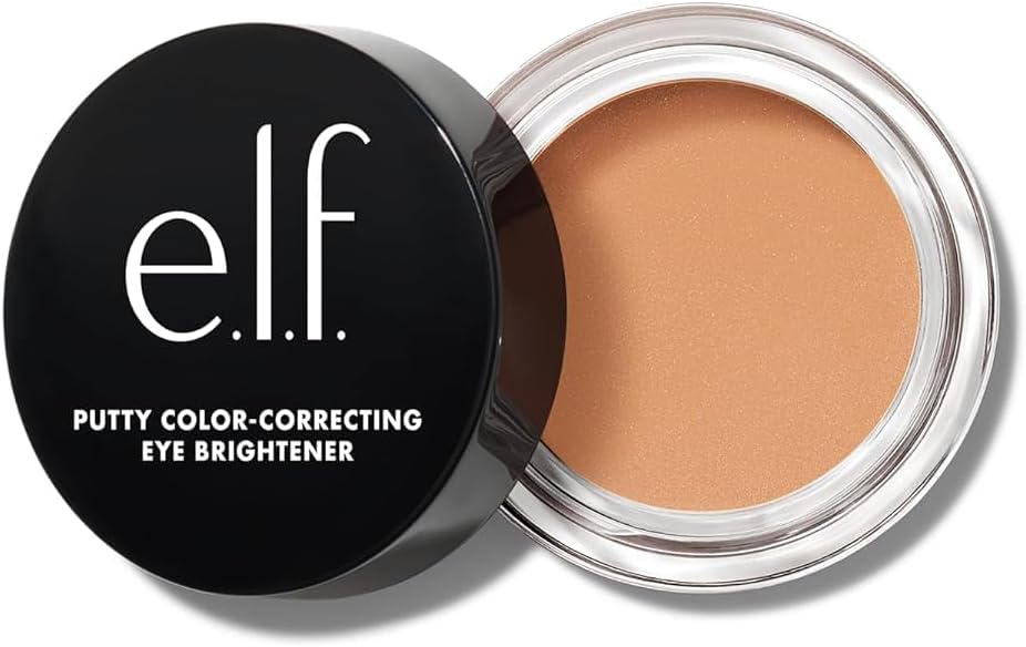 E.L.F. Putty Colour-Correcting Eye Brightener, Under-Eye Brightener & Primer For Reducing Appearance Of Dark Circles, Vegan & Cruelty-Free, Light/Medium