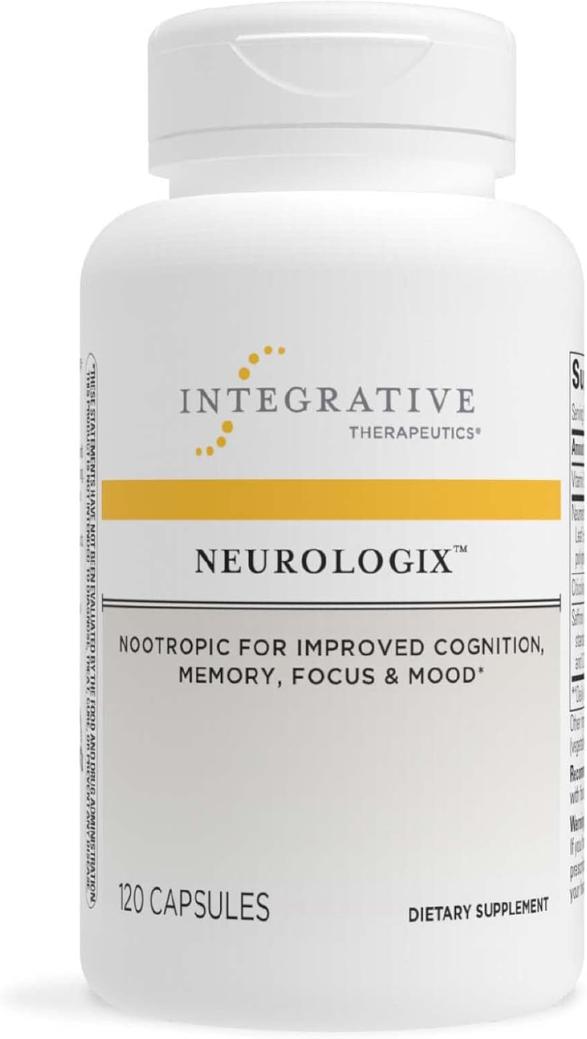 Integrative Therapeutics Neurologix - Cognitive Supplement*- Brain Support Supplement For Memory & Focus* - Nootropic Concentration Supplement* - Brain Health Supplement* - 120 Capsules