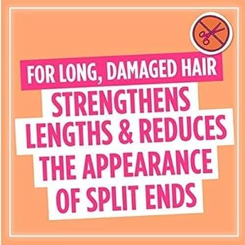 L'Oréal Elvive Dream Lengths Shampoo 250Ml & Conditioner 200Ml Set For Long Hair, Nourishing Repair With Castor Oil & Vitamins For Damaged Ends, Smooth & Strong Hair
