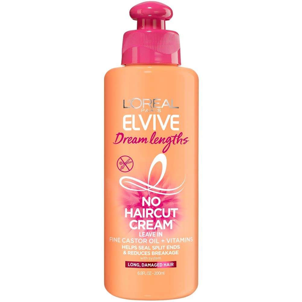 L'Oreal Paris Elvive Dream Lengths No Haircut Cream Leave In Conditioner, 6.8 Fl. Oz