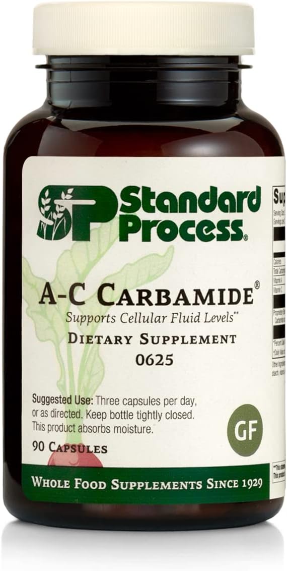 Standard Process A-C Carbamide - Gluten-Free Kidney Support Supplement With Vitamin A, Vitamin C, And Arrowroot Flour - 90 Capsules