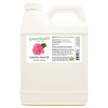 Camellia Seed Oil – 100% Pure Carrier Oil – Cold Pressed, Unrefined – 32 Fl Oz White Jug – For External Use : Massage Oils : Beauty & Personal Care