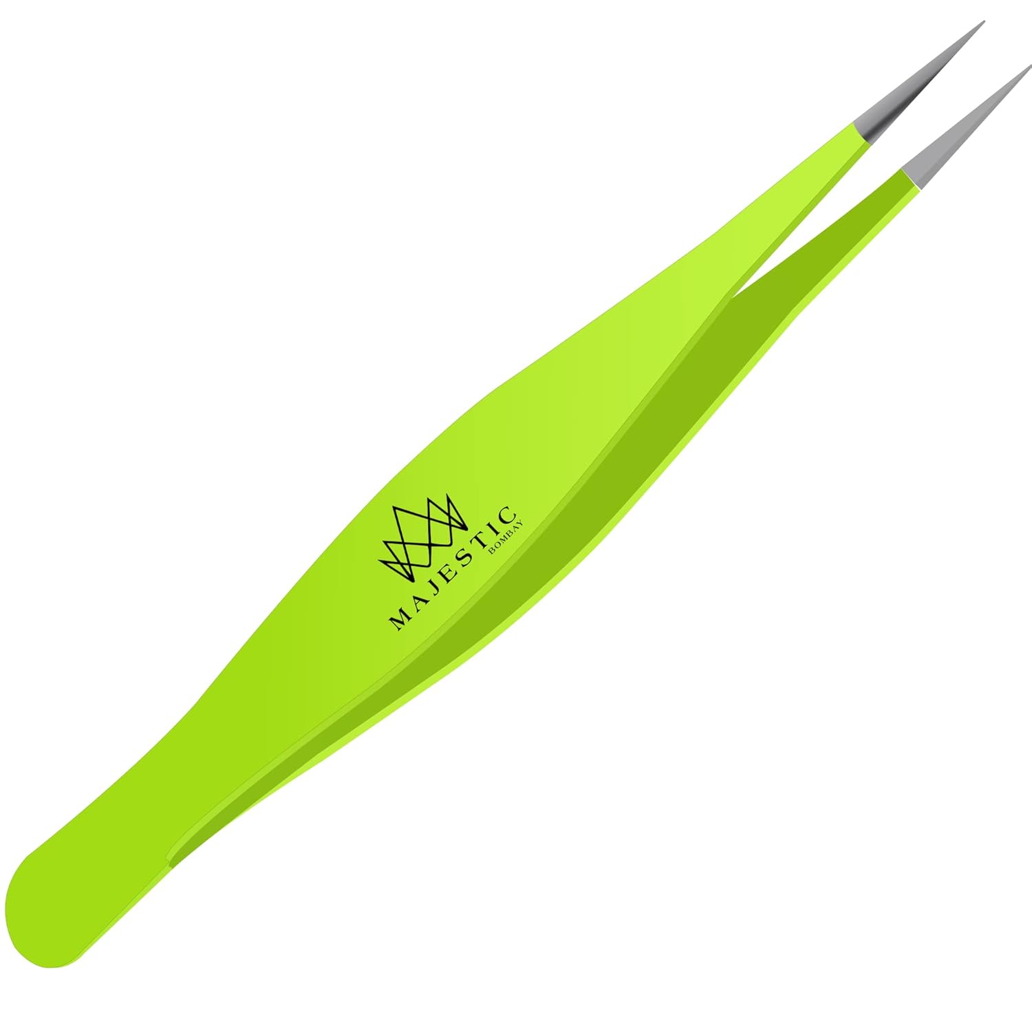 Majestic Bombay Fine Point Tweezers For Women And Men – Splinter Ticks, Facial, Brow And Ingrown Hair Removal–Sharp, Needle Nose, Surgical Tweezers Precision Pluckers Best Tweezers For Chin Hair