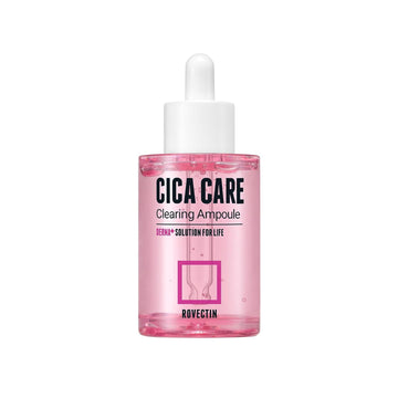 Rovectin Cica Care Clearing Ampoule For Soothing And Sensitive Care For Ance, Blemish, Redness With Calamine, Centella Asiatica And Damask Rose (1 Fl. Oz, 30Ml)