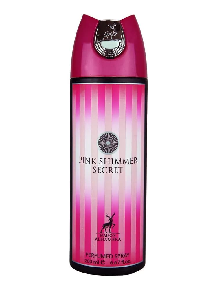 Maison Alhambra Pink Shimmer Perfumed Deo Spray For Women, 6.7 Ounce : Beauty & Personal Care