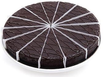 David'S Cookies Chocolate Truffle Cake 10" - Birthday Cake For Delivery No Sugar Added Pre-Sliced 14 Pcs. Creamy Chocolate Cake, Fresh Bakery Dessert Great Gift Idea