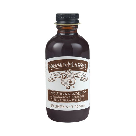 Nielsen-Massey No Sugar Added Madagascar Bourbon Pure Vanilla Extract For Baking And Cooking, 2 Ounce Bottle