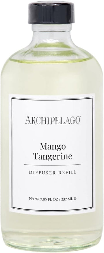 Archipelago Botanicals Mango Tangerine Diffuser Oil Refill. Features a Signature Blend with Passion Fruit and Pomegranate Nectar (7.85 fl oz)