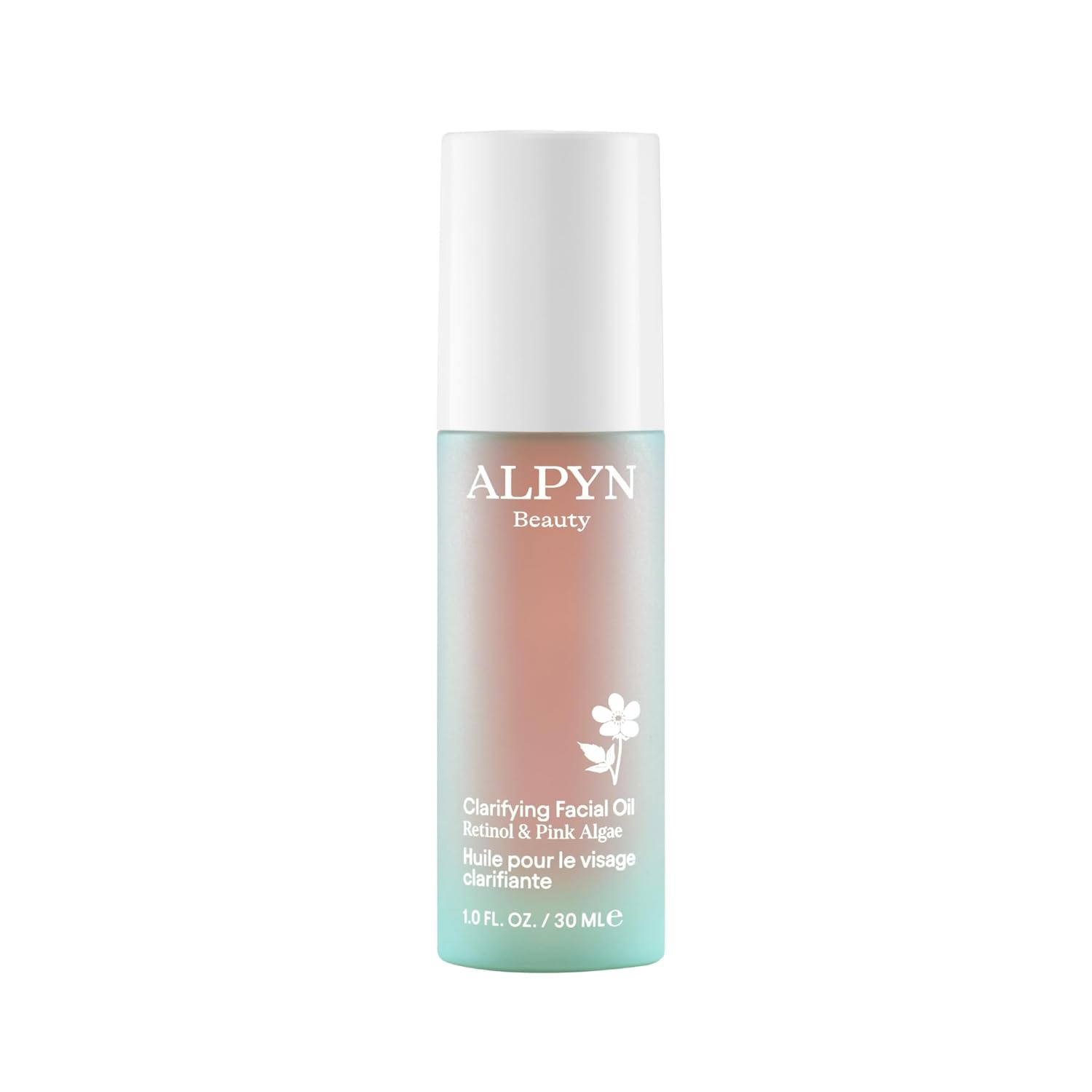 Alpyn Clarifying Facial Oil With Retinol & Pink Algae | Clear Congestion, Smooth Fine Lines, Improve Texture & Glow | 1 Fl Oz / 30 Ml