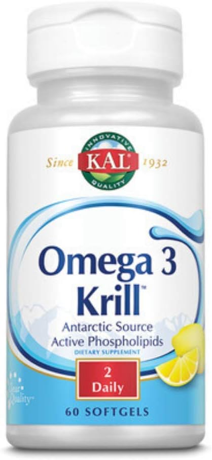 Kal 500 Mg Omega 3 Krill, 60 Count