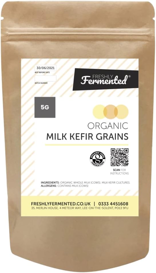 Freshly Fermented – Organic Certified Milk Kefir Grains Starter Culture