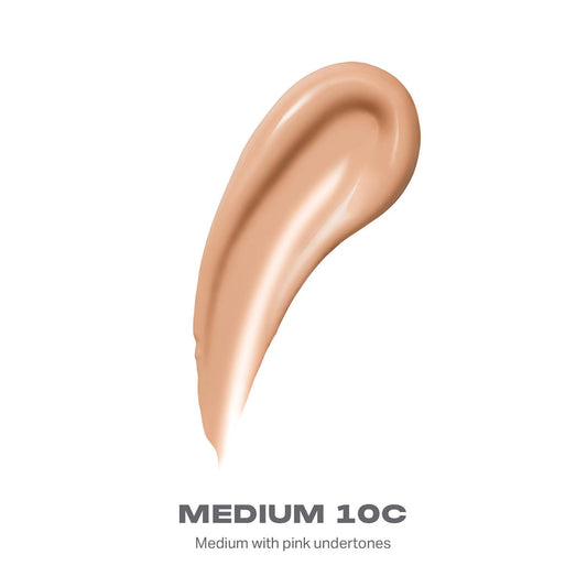 Morphe Lightform Dewy Foundation - Extended Hydration Foundation Makeup With A Lasting, Natural Radiant Finish - Long-Wearing Formula With Buildable, Medium Coverage - Medium 10C (1.01 Fl Oz)