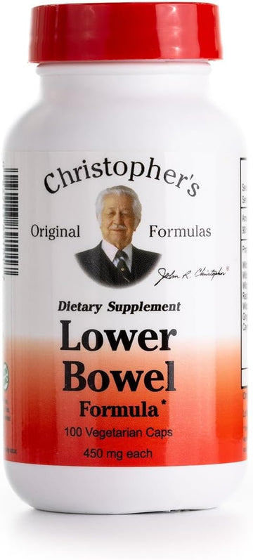 Christopher'S Original Formulas Lower Bowel Cleanse Formula Capsules - Herbal Laxative Colon Cleanse And Gut Cleanse 100 Ct