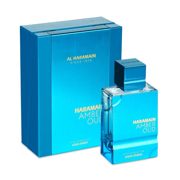 Al Haramain Amber Oud Aqua Dubai Extrait De Parfum Spray - Arabian Perfume For Women & Men - Arabic Cologne - Long Lasting Fruity Fragrance With Bergamot, Fruits, Amber, Musk - Eau De Parfum - 3.33 Oz