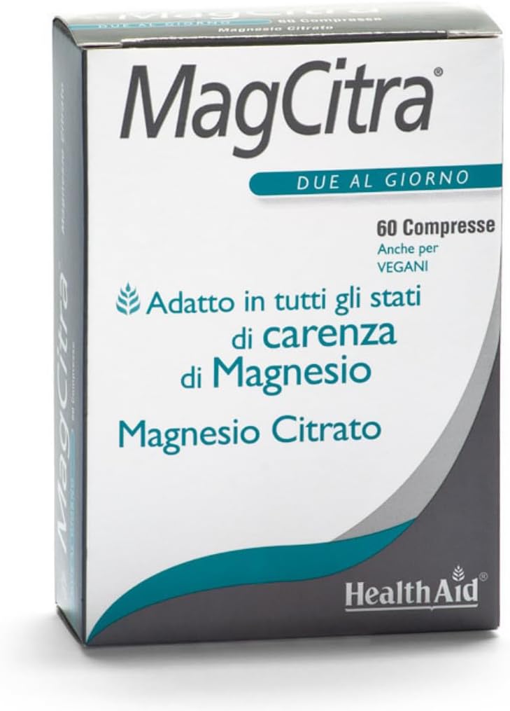 Health Aid Magcitra 60 Tabs Blister Pack (Elemental Magnesium)