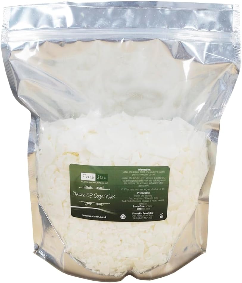 Freshskin Beauty Ltd | 1Kg Soya Wax Flakes (1000G) - Nature C3 Soya Wax