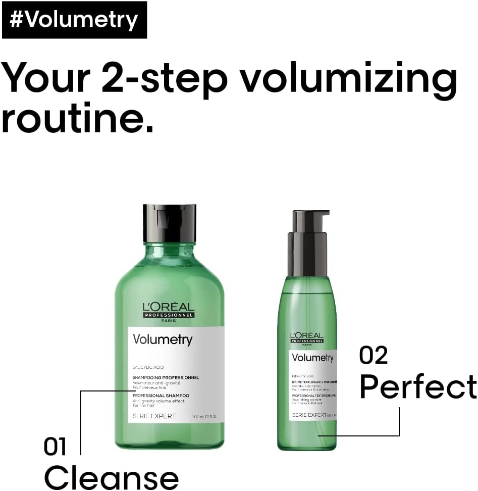 L’Oréal Professionnel Shampoo, For Flat, Fine Hair, Serie Expert Volumetry, 300 ml : Amazon.co.uk: Beauty