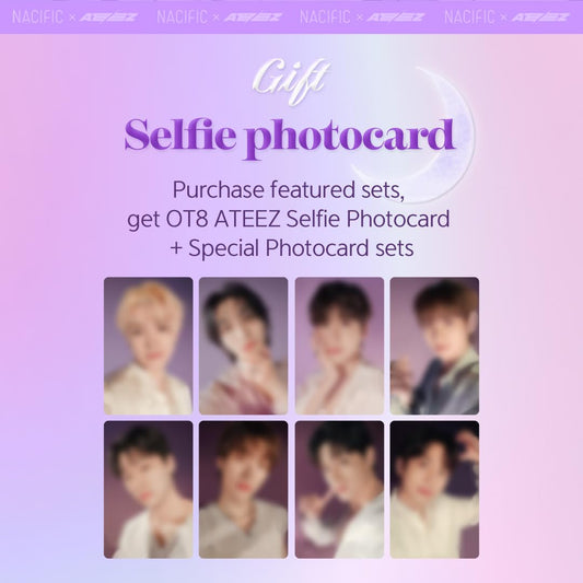 Nacific Ateez Universe Pink Ahabha Set, Photocards 8Pcs (02. Universe Set)