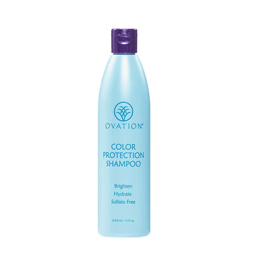 Ovation Color Protection Shampoo - Brightens And Hydrates Treated Hair - 12 Oz - With Rice Bran, Avocado, Passionfruit Seed Oils