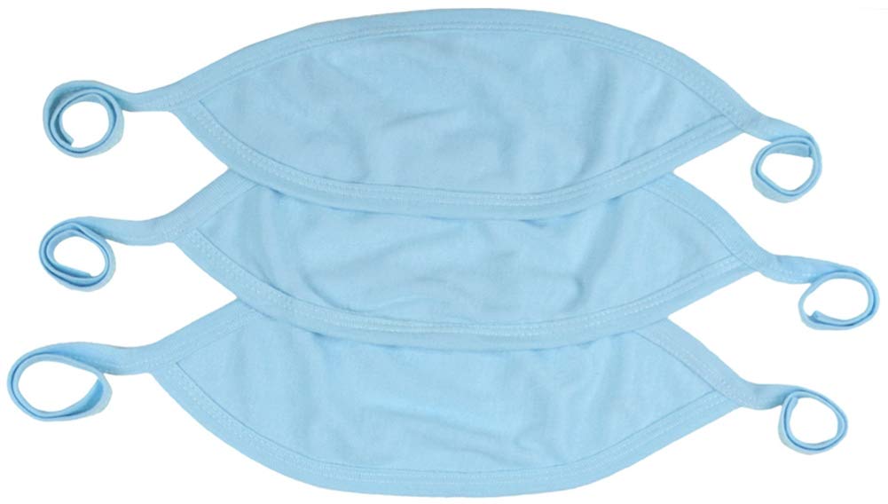 ToBeInStyle Babies' 3 Pack Comfortable Newborn Baby Belly Binder - Blue - One Size