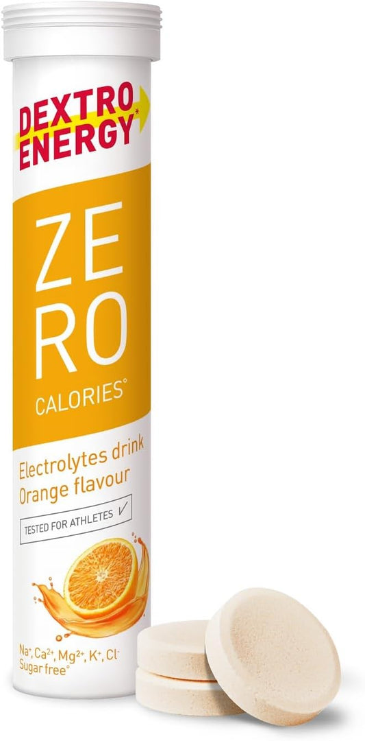 Dextro Energy Zero Calories I Recovery And Hydration Electrolyte Drink I Zero Effervescent Tablets I Berry | 3 Tubes, 60 Tablets |