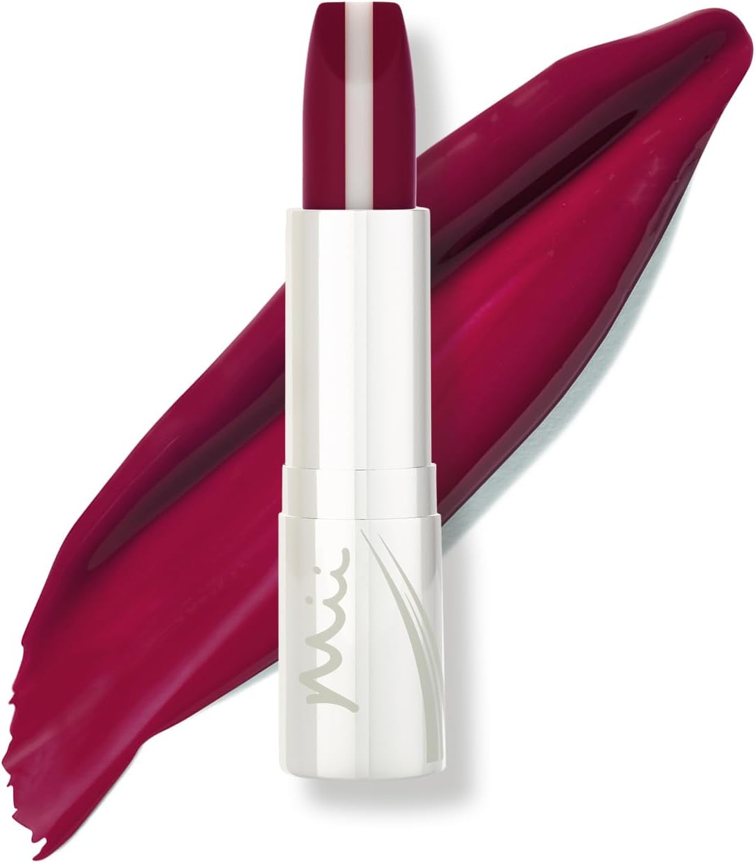 Mii Cosmetics Hydraboost Lip Lover Lipstick, Long Lasting, Packed With Hyaluronic Acid, High Impact Colour, Glossy Luminous Finish, Moisturising Lipstick For Healthy & Plump Lips, Dahlia