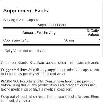Swanson Coq10 30 30 Milligrams 60 Capsules (2 Pack)