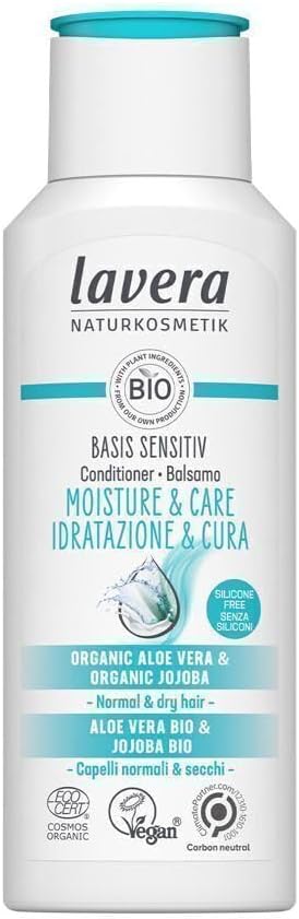 Lavera Conditioner Basis Sensitiv Moisture And Care • Moisturising Conditioner • Hair Care • Natural Cosmetics • Vegan • Certified • 200Ml, 110441