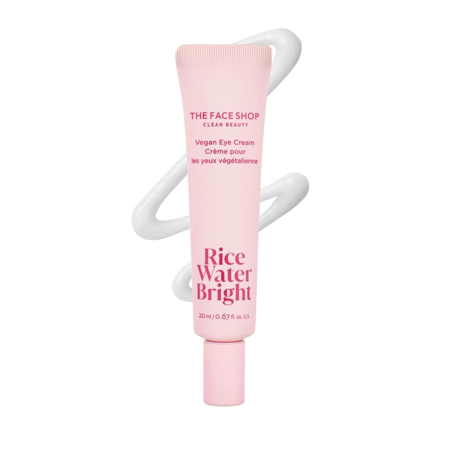 The Face Shop Rice Water Bright Vegan Eye Cream - Eye Cream For Dark Circles - Dark Circles Under Eye Treatment - Under Eye Brightener - Hydrating - Niacinamide - Hyaluronic Acid - Korean Skin Care