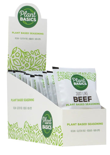 Plant Basics - Plant Based Seasoning, Just Like Beef, 2 ounce (Pack of 12), Vegan, Gluten Free, Kosher, Non-GMO