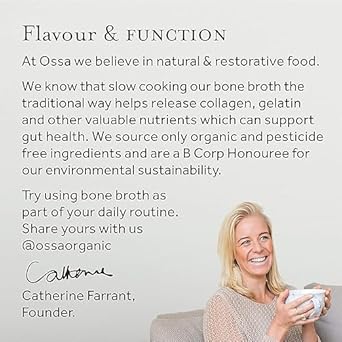 Ossa Bone Broth – Beef, 100% Natural & High Protein | Gut Health & Digestion Support | Keto & Paleo Friendly | Preservative-Free | 240ml (Pack of 6) : Amazon.co.uk: Grocery