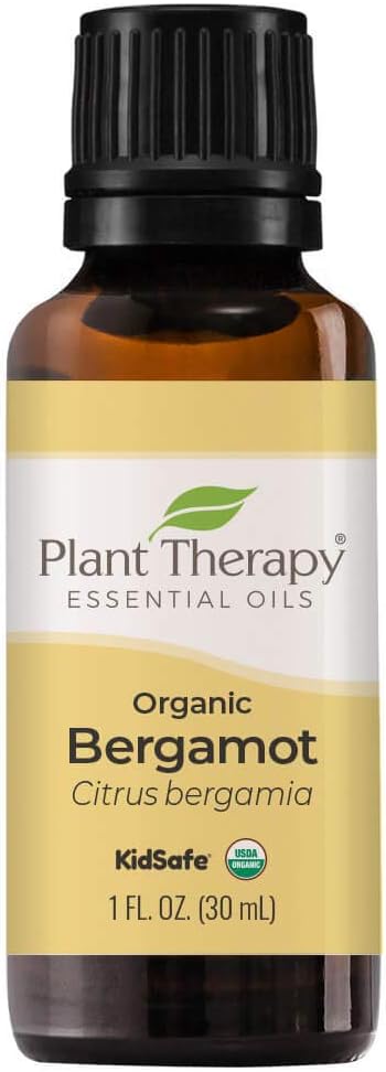 Plant Therapy Organic Bergamot Essential Oil 30 Ml (1 Oz) 100% Pure, Undiluted, Therapeutic Grade