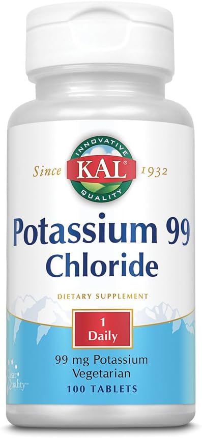 KAL 99 Mg Potassium Chloride, 100 Tabs